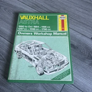 Haynes 635 Vauxhall Astra 1980 - 1983 Owners Workshop Manual 1297cc 1598cc 1796c - Picture 1 of 4