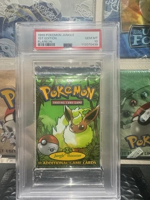 Бустер Pokemon Jungle 1-е издание упаковка PSA 10 - Flareon - Изображение 1 из 2