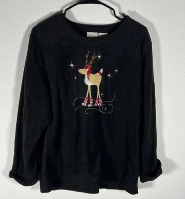 Suéter branco renas veado tamanho XL - Imagem 1 de 3