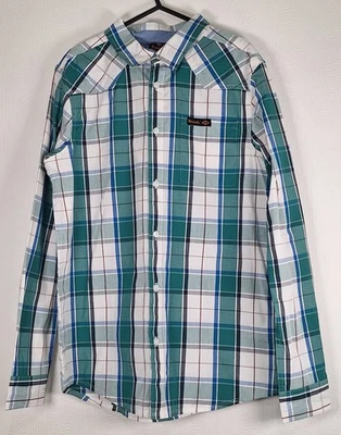 Bench Green Check Long Sleeved Cotton Shirt, Tycho, Mens, Size Small, New - Image 1 of 4