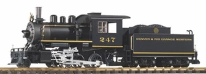 Piko 38239 G Denver & Rio Grande Western Mini-Mogul locomotiva a vapore #247 - Foto 1 di 1