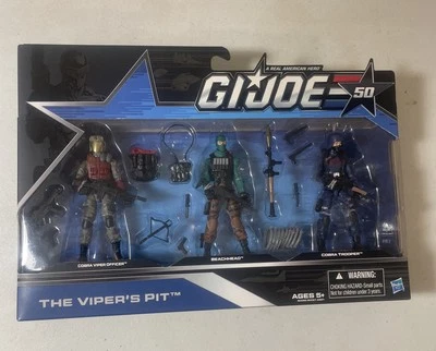 GI Joe 50 aniversario The Viper's Pit - Viper, Beachhead, Cobra Trooper Foto 1 de 4