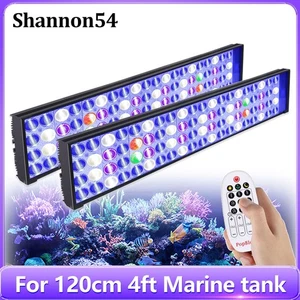 PopBloom Reef LED Aquarium Light Full Spectrum for Coral Reef Aquarium 48 inch - Picture 1 of 13
