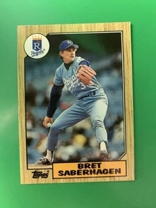 1987 Topps Tiffany Bret Saberhagen Kansas City Royals #140 - Picture 1 of 2