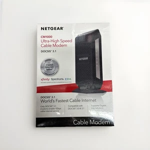 NETGEAR CM1000 ULTRA HIGH SPEED CABLE MODEM DOCSIS 3.1 - NEW - Picture 1 of 4