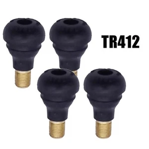 TR412 Tubeless Tire Valve Nozzle EPDM Rubber and Aluminum Alloy Construction - Picture 1 of 12