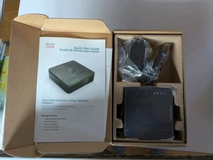 Cisco SPA112 Ethernet VoIP ATA 2-Port Phone Adapter SPA112 UNIT ONLY FREE S/H - Photo 1/2