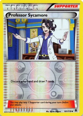 Professor Sycamore 101/119 - REVERSE HOLO - XY - Phantom Forces - NM - Image 1 of 2