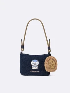[Japan Limited] GU Pokémon Pokepeace Boa Charm Set Borsa Tracolla Navy NUOVO - Foto 1 di 9
