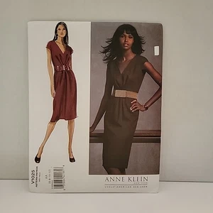 Vogue Patterns V1025 Anne Klein Womens Dress Semi-Pleated Lined  SZ 6-12 Uncut - Picture 1 of 2