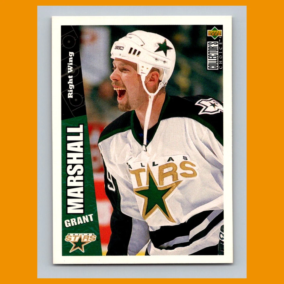 Grant Marshall #77 1996-97 Collectors Choice Dallas Stars Hockey Card NHL - Image 1 of 3
