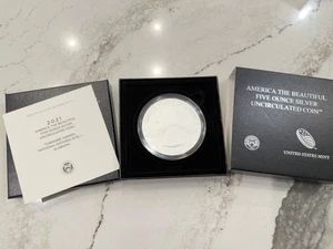 America The Beautiful 2021 Tuskegee/Alabama 5oz Silbermünze mit Box&COA #29 - Bild 1 von 4