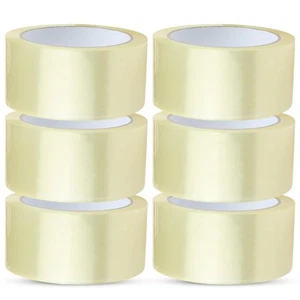 Strong Packaging Tape Clear Parcel Heavy Duty 48mmx50M 6/12 Rolls Seal Sellotape - Picture 1 of 12