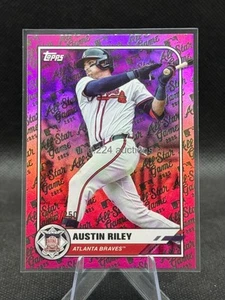 2025 TOPPS All Star Game - Austin Riley /250 Pink Foil #75 Atlanta Braves - mega - Picture 1 of 2