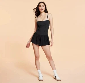 Blogilates Women's Barre Active Romper - Black M - Picture 1 of 9