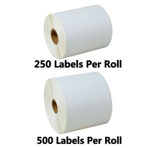 4''X6'' 500/250 Direct Thermal Shipping Labels for Zebra LP2844 Eltron GX430T - Picture 1 of 13