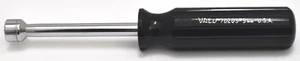 Vintage VACO Hex Nut Driver 70209 9mm BLACK HANDLE Hollow Shaft USA New - Picture 1 of 3