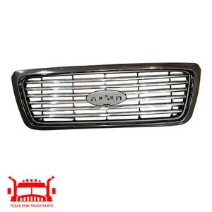Plastic Black Shell Grille with Chrome Insert For 2006-2008 Ford F-150 FO1200517 - Picture 1 of 7