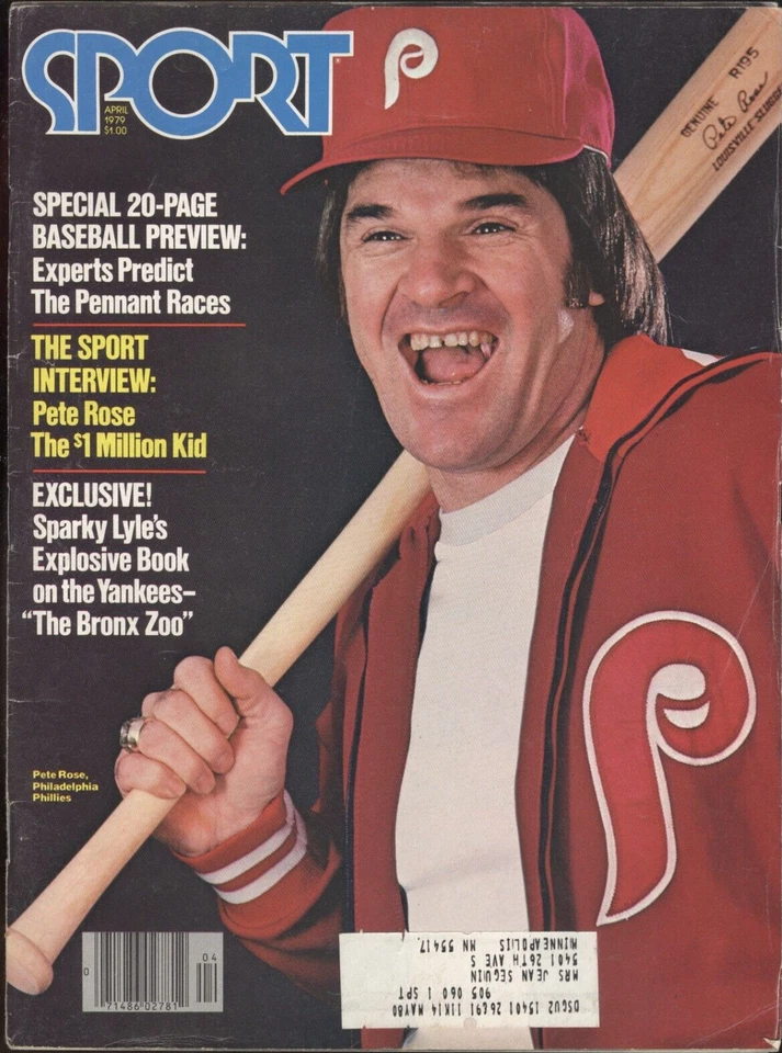 1979 Sport Magazine: Pete Rose - Philadelphia Phillies Interview Foto 1 de 1