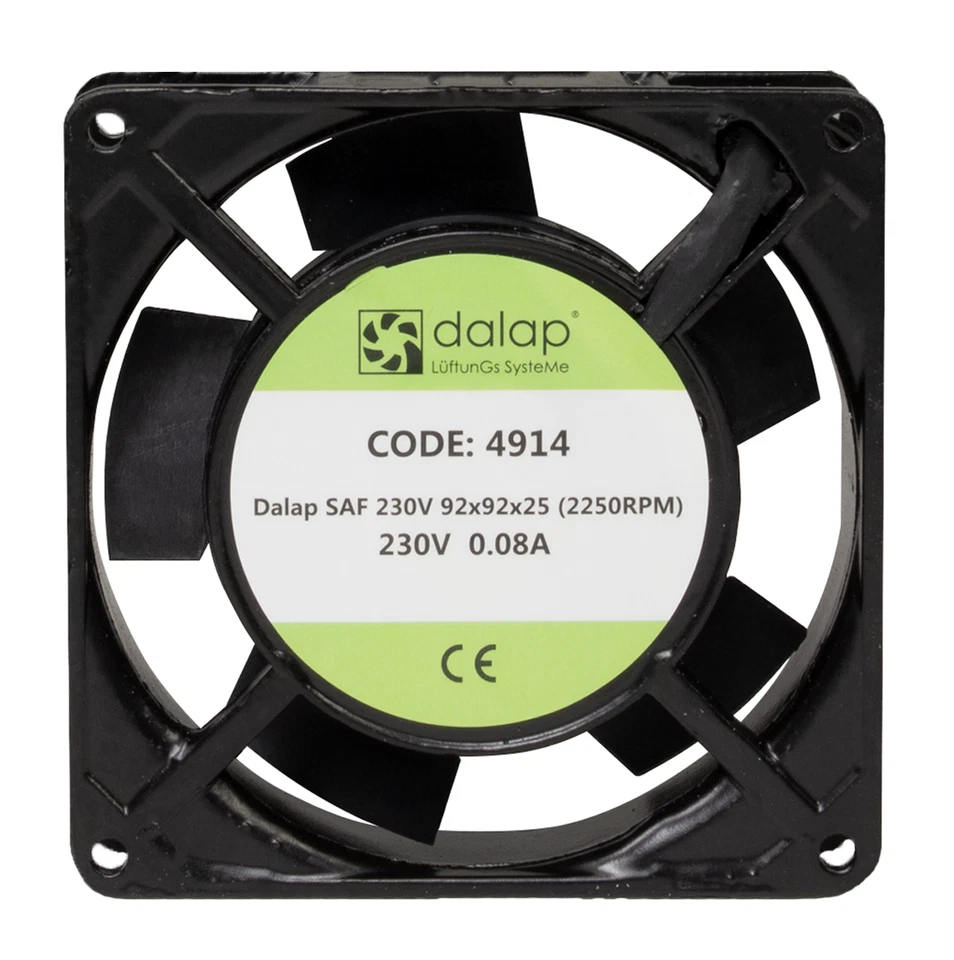 Computerlüfter Lüfter Gehäuselüfter Ventilator 2250 U/min AC 230V 92x92x25 mm - Bild 1 von 2