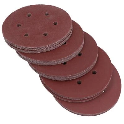 150mm Mixed Grit Hook And Loop Sanding Discs For DA Orbital Sanders 50pk - Image 1 of 4