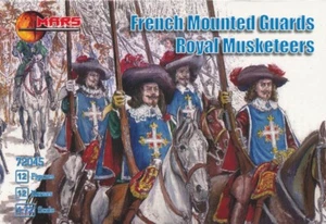 MARS 1:72 SET 72045 17TH CENTURY FRENCH MOUNTED GUARDS ROYAL MUSKETEERS - Picture 1 of 1