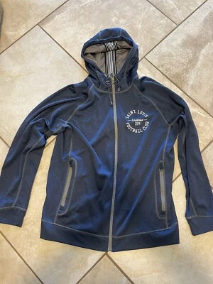Chaqueta de Pista STLFC Saint Louis FC Azul Cremallera Con Capucha Talla Mediana Foto 1 de 3