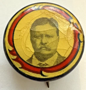 1904 Original Theodore Roosevelt Teddy President Campaign Button Pinback Bastian - Picture 1 of 5