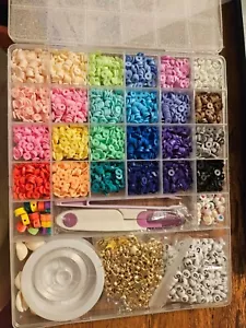 Gionlion 6000 Clay Beads Bracelet Making Kit, 24 Colors Beads for Jewelry - Picture 1 of 4