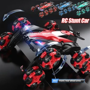 2.4G RC Stunt Car Spielzeug Ferngesteuertes Rennauto Spielzeug für Kinder 8 Räder Sprayer - Bild 1 von 12