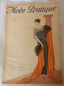 MODE PRATIQUE MAGAZINE COVER PICTURE ONLY 3 MARCH 1923 No 9 - Foto 1 di 4