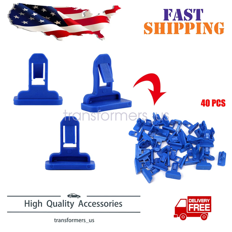 75392-0401 Replaces Bumper Moulding Clips Retainer Fastener For TOYOTA 40pcs - Image 1 of 1
