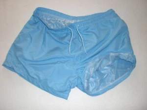 NEU PVC COTTON DOPPEL BADEHOSE SHORTS & INNEN EXTRA SOFT PVC SWIM PANTS XXL - Picture 1 of 12