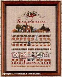Strawberries Forever by Told In A Garden cross stitch pattern - Picture 1 of 1
