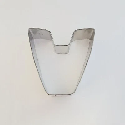 Cortador de galletas alfabeto letra V 3"" metal niños nombre sándwich fiesta de cumpleaños Foto 1 de 2