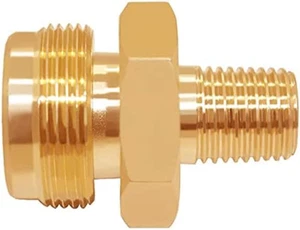 Propane Gas Fitting Tank Adapter 1/4 Male Pipe Thread X 1"-20 Male Throwaway Cyl - Picture 1 of 12