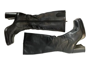 Enzo Angiolini Women’s Boots Black Genuine Leather  size US 7.5  Made in Brazil - Picture 1 of 20