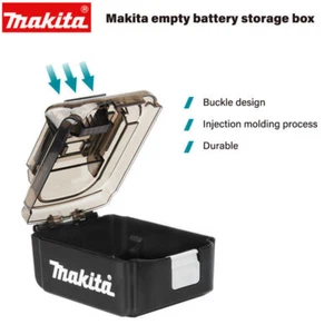 Makita Empty Battery Storage Box Parts Battery-Shaped Case Household Plastic - Picture 1 of 5