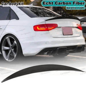 Passt für Audi S4 B8.5 13-16 Carbon Heckspoiler Abrisskante Flügel Spoiler Lippe - Picture 1 of 11