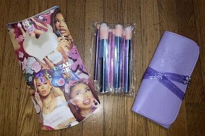 NEW IGGY X BH THE TOTAL PACKAGE 8 PIECES MAKE-UP EYE BRUSHES SET BRUSH HOLDER💜 - Image 1 of 4