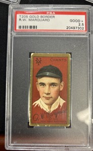 T205 Rube Marquard Sovereign Back HOF Ny Giants Psa 2.5