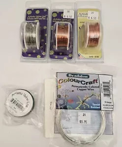 Jewelry/Craft Making ARTISTIC WIRE LOT - 24ga, 22ga, & 16ga - Picture 1 of 5