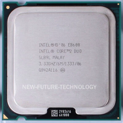 Intel Core 2 Duo E8600 Processor 3.33GHz 6MB 1333MHz Socket LGA 775 CPU 65W - Image 1 of 4