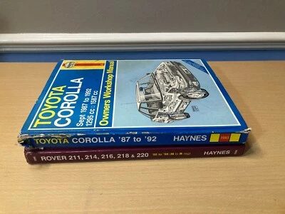 Haynes owners/service manuals Toyota corolla and Rover - Image 1 of 4