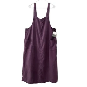 NWT Elisabeth Liz Claiborne Dress Womens 2X Purple Maxi Jumper Modest MSRP $118 - Picture 1 of 13