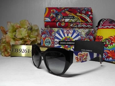 DOLCE & GABBANA DG4278 Cat Eye Black Blue White Frame Sunglasses 52 21 145*ITALY - Image 1 of 4