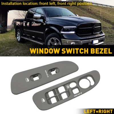 Cubierta de control del bisel del interruptor del panel de la ventana eléctrica para 02-10 Dodge Ram 1500 2500 3500 Foto 1 de 4
