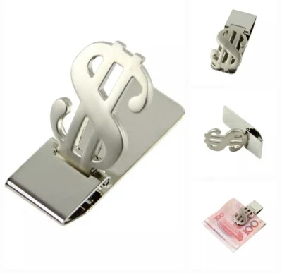Money Clip Stainless Steel Dollar Men's Wallet Credit ID Card Cash Holder MC1N - Image 1 of 4