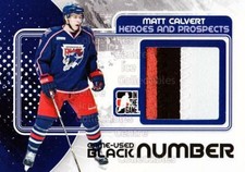 2010-11 ITG Heroes and Prospects Jersey Number Black #61 Matt Calvert