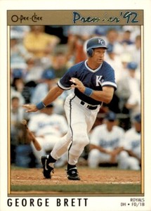 1992 O-Pee-Chee Premier George Brett Kansas City Royals #114